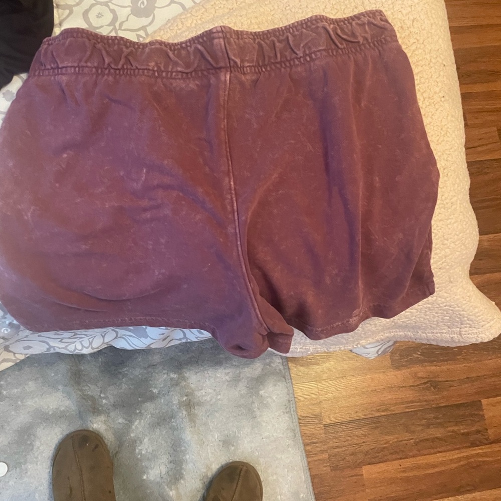 Avia Purple Athletic Shorts Elastic Waistband Mid-Thigh